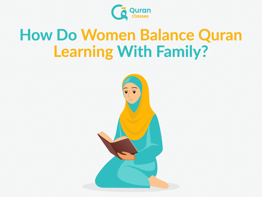 Infographic showing tips for women balancing Quran and family